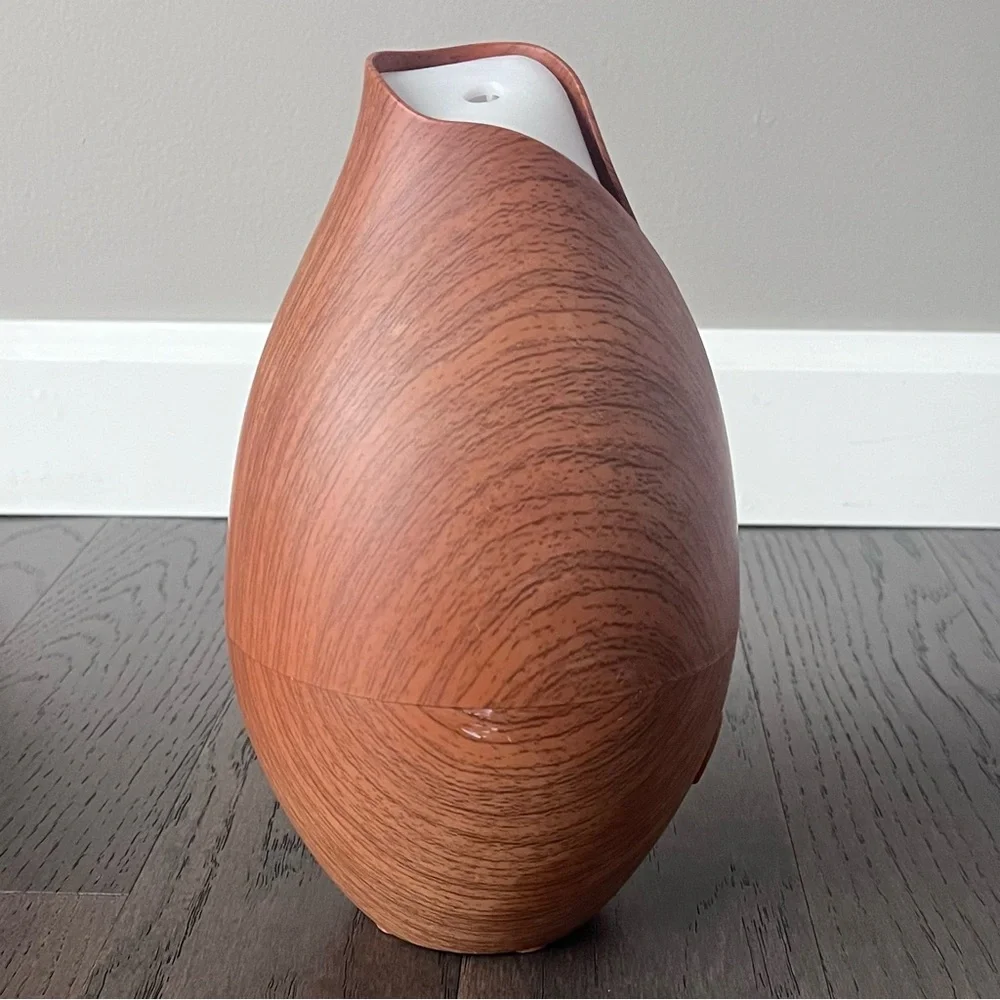 Now Ultrasonic Faux Wood Grain Oil Diffuser with Essential Oils